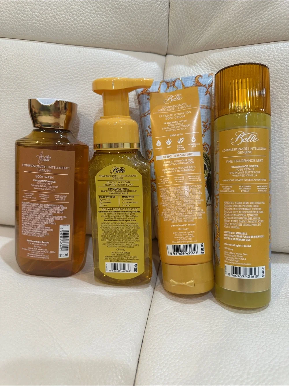 Bath & Body Works Disney Princess Belle 4 Pieces Set